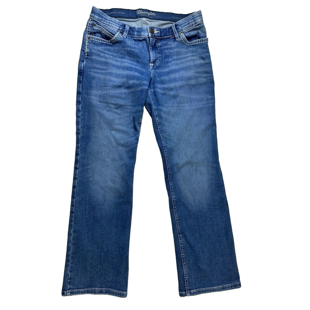 Wrangler Womens Shiloh Ultimate Riding Jeans Waist Bootcut 30W/9 x 32L